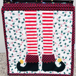 Elf Legs Jumbo Trivet | Potholder | Hot Pad | Handcrafted | 10.5