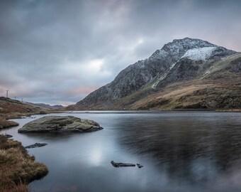 Snowdonia photo print, photoart, wall art, wall/home decor, fine art print, Giclée, Tryfan,  landscape, Llyn Ogwen, Sunrise