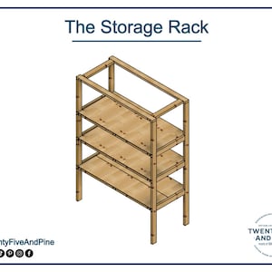 Piani per scaffali di stoccaggio, Istruzioni fai-da-te Piani per la lavorazione del legno, Istruzioni passo passo con sega circolare o troncatrice, Piani per la lavorazione del legno e fai-da-te