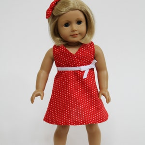 Sweet and Sunny 18 Inch Doll Dress Sewing Pattern - PDF - Digital Pattern