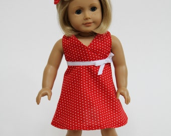 Sweet and Sunny 18 Inch Doll Dress Sewing Pattern - PDF - Digital Pattern