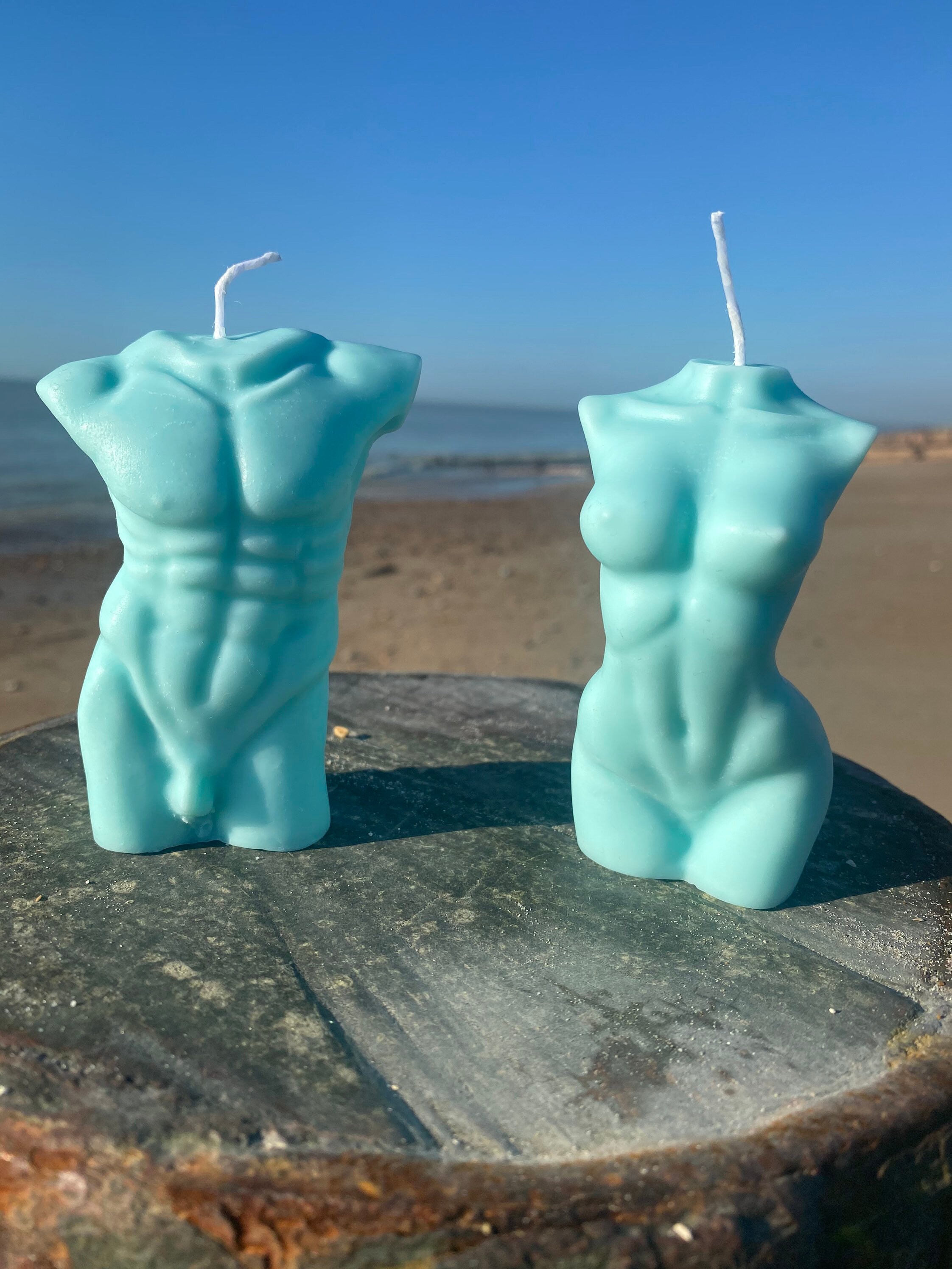 Torso candle duo | female torso candle | male torso candle | Mother’s Day |