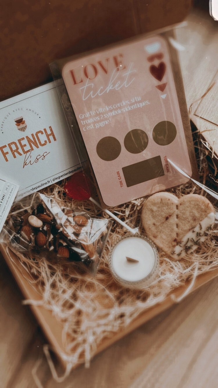 Box Cadeau French Kiss Saint Valentin
