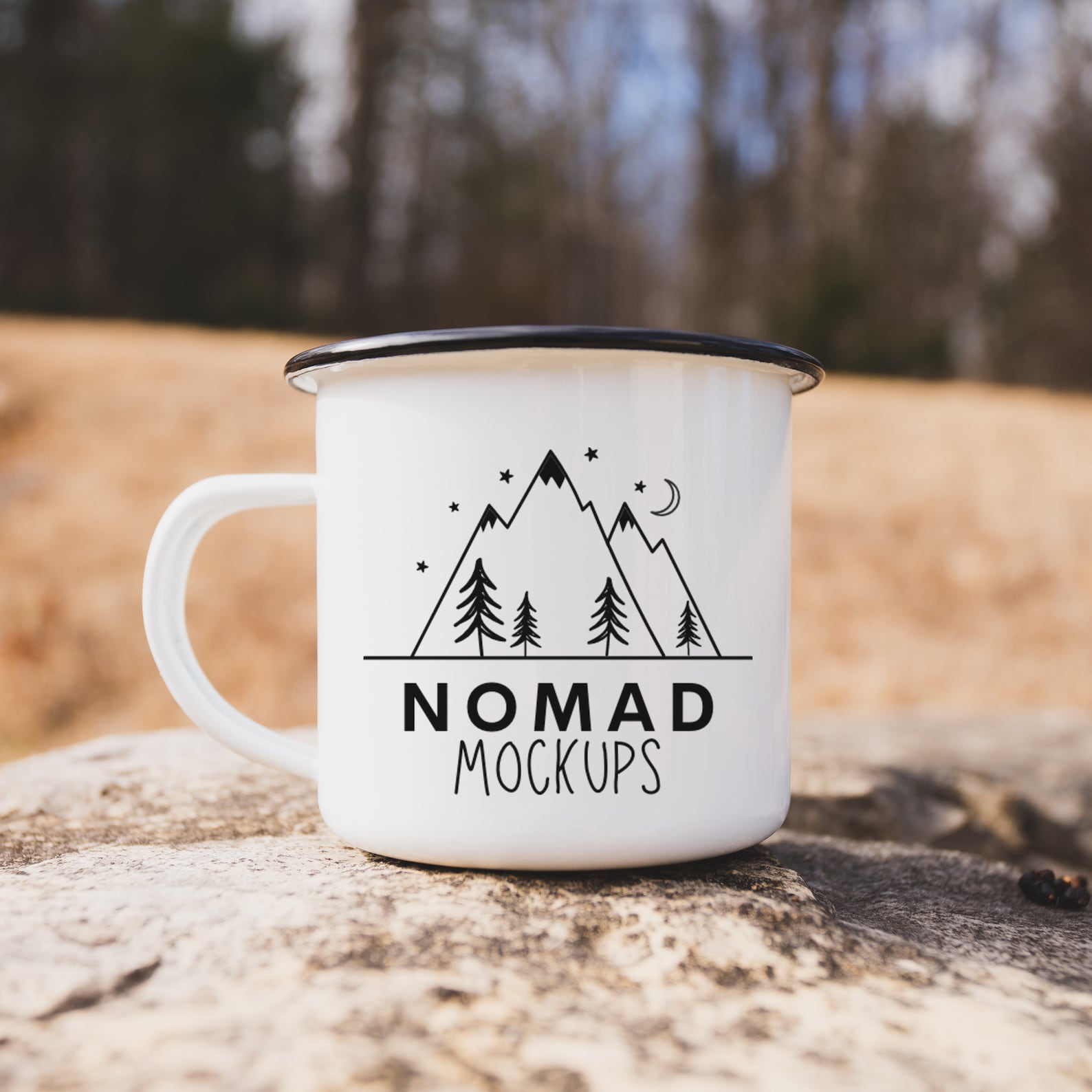 Camping Mug Mockup Enamel Mug Mockup White Enamel Mug With Etsy