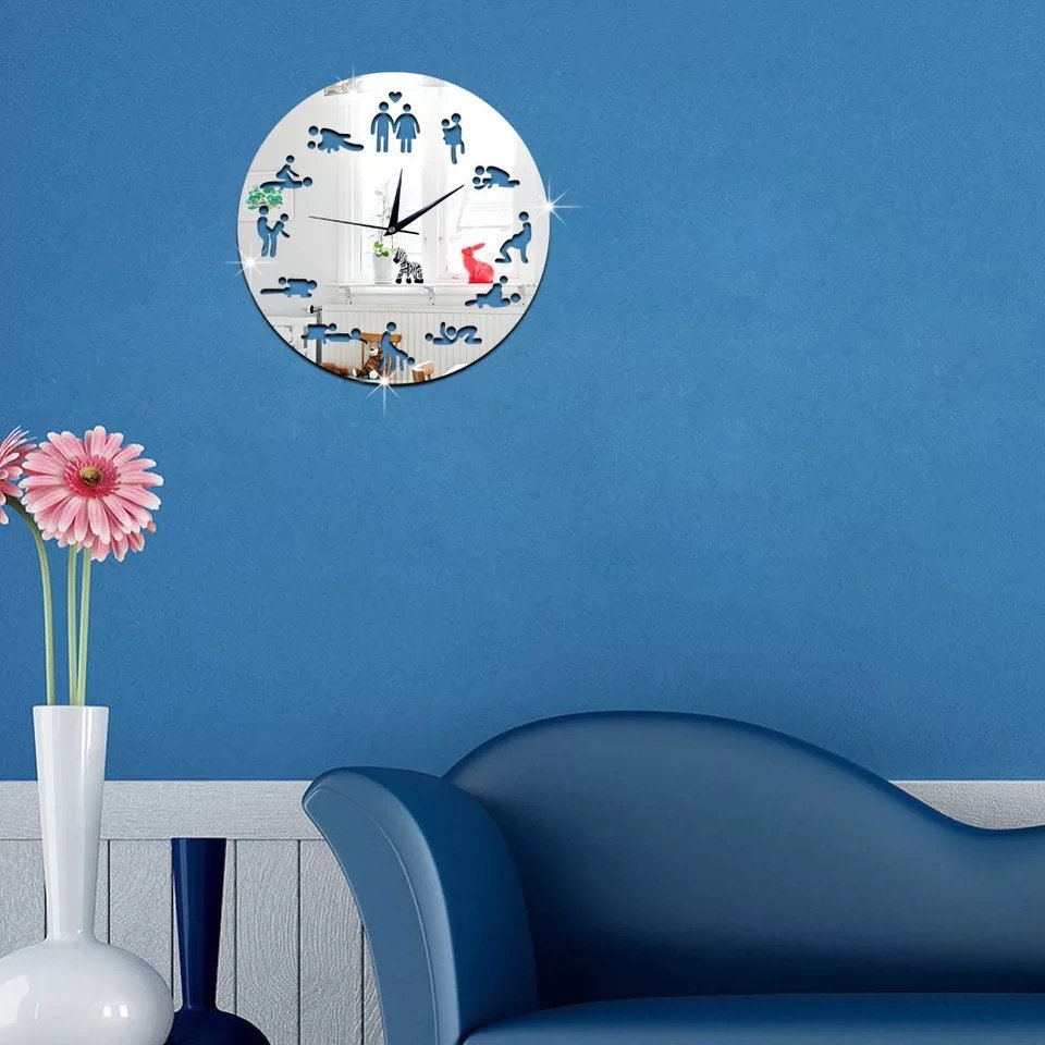 Wall Clock for bedroom modern design sexy clock for wall Etsy