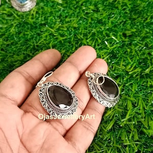Black Onyx  Faceted Gemstone Earring, 925 Sterling Silver Earring, Handmade Earring,  , casual and partywear earring,