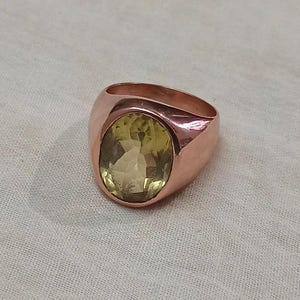 Natural Golden Topaz Ring/ Rose Gold Ring, 925 silver Signet Ring handmade Ring/Topaz Silver Ring/ Wedding Ring/Birthstone Ring/Gift For All