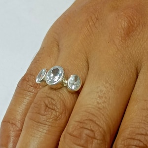 Natural Zircon Gemstone Ring/925 Sterling Silver Ring/Handmade Ring/Oval Gemstone Ring/Gift for all/Zircon Silver Ring/Multi Gemstone Ring