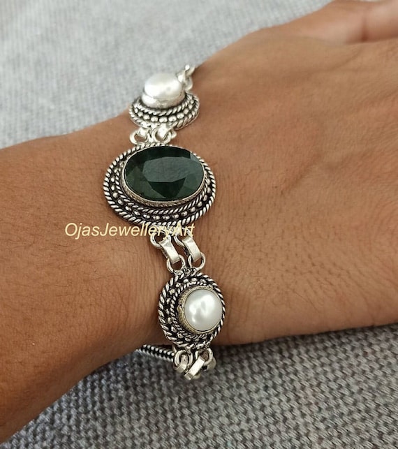 Etsy silver bracelets handmade deals
