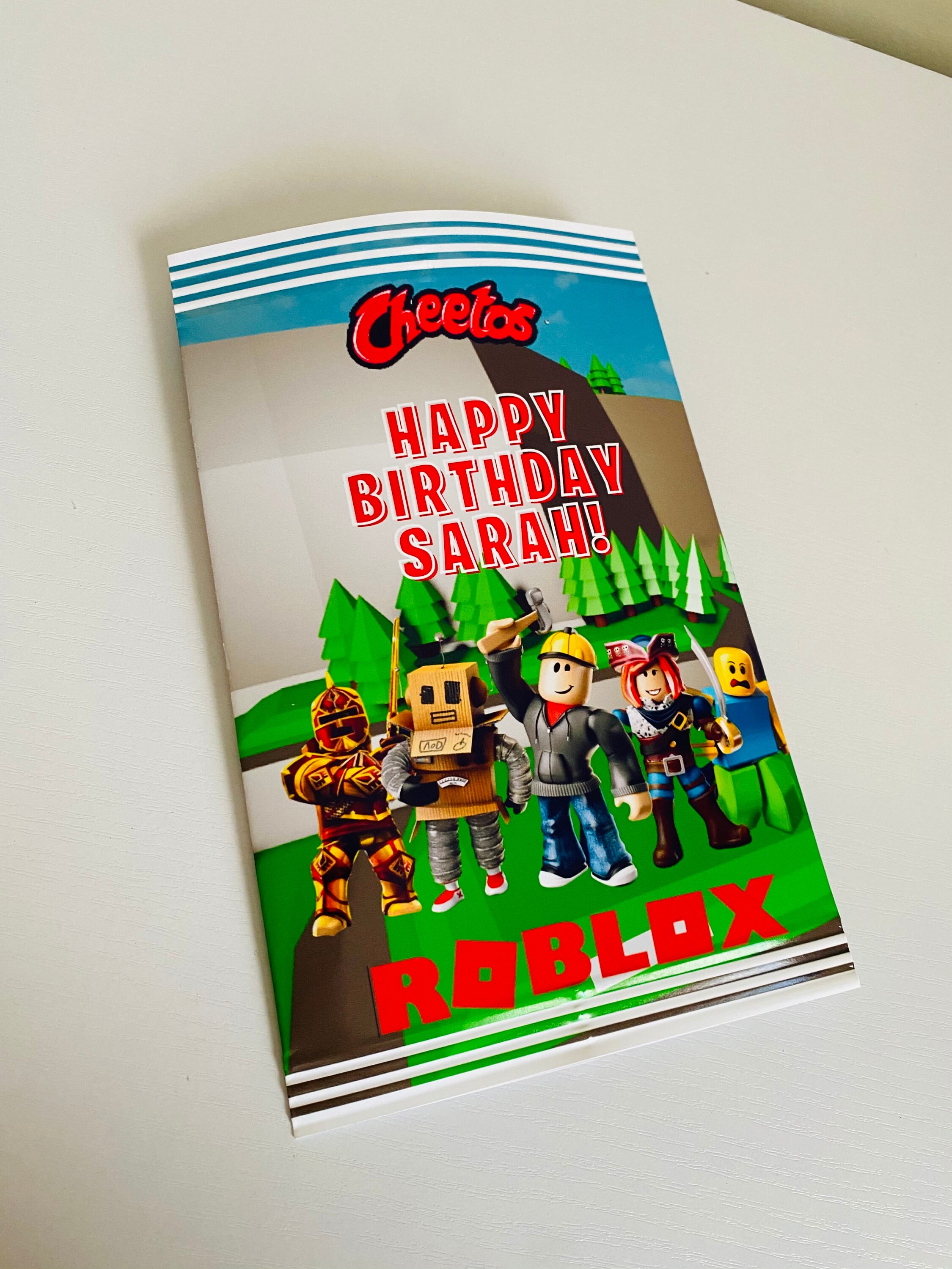 CUSTOM CHIP BAGS Roblox Theme Personalized Party Favour Etsy