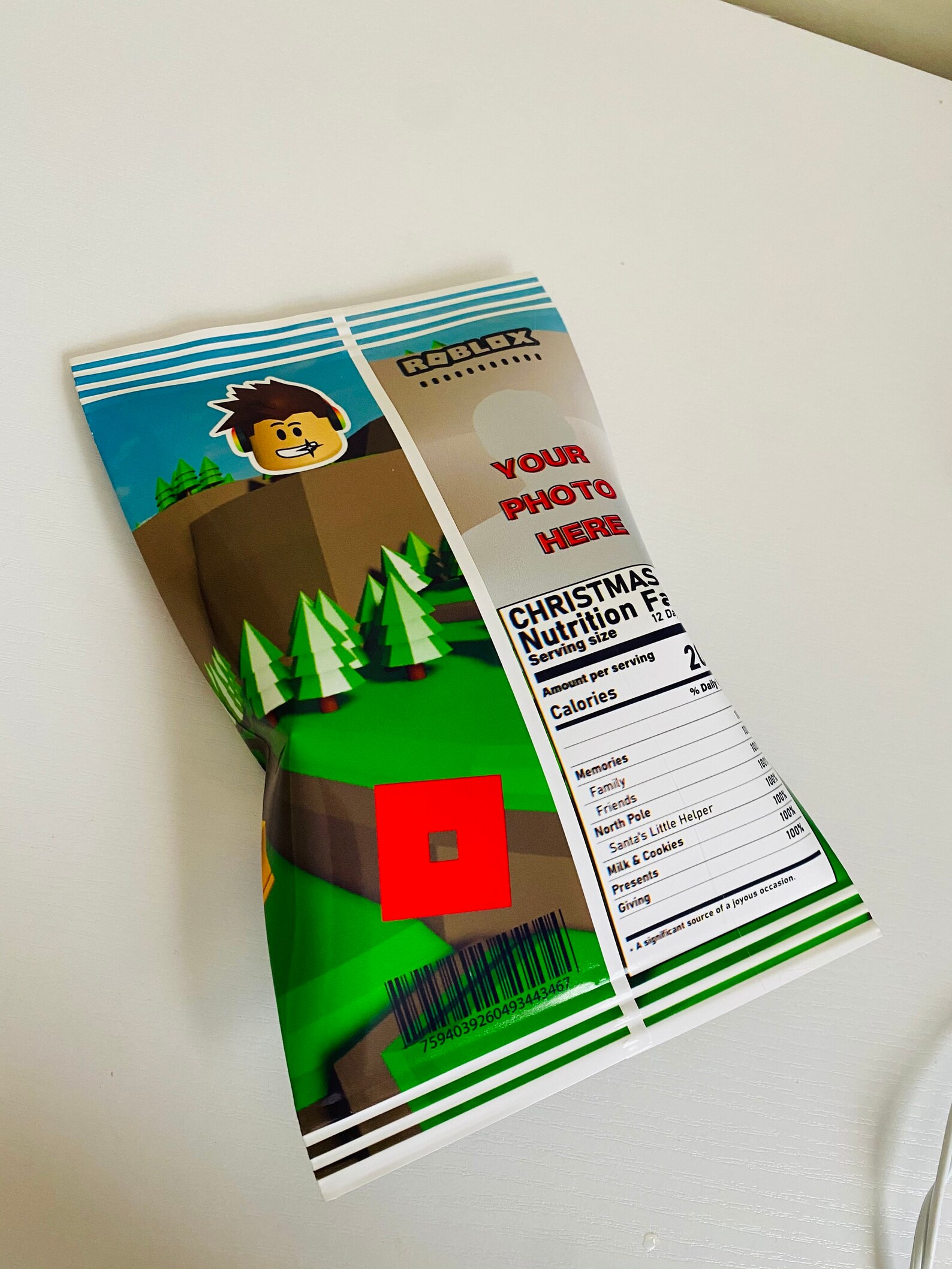 CUSTOM CHIP BAGS Roblox Theme Personalized Party Favour Etsy