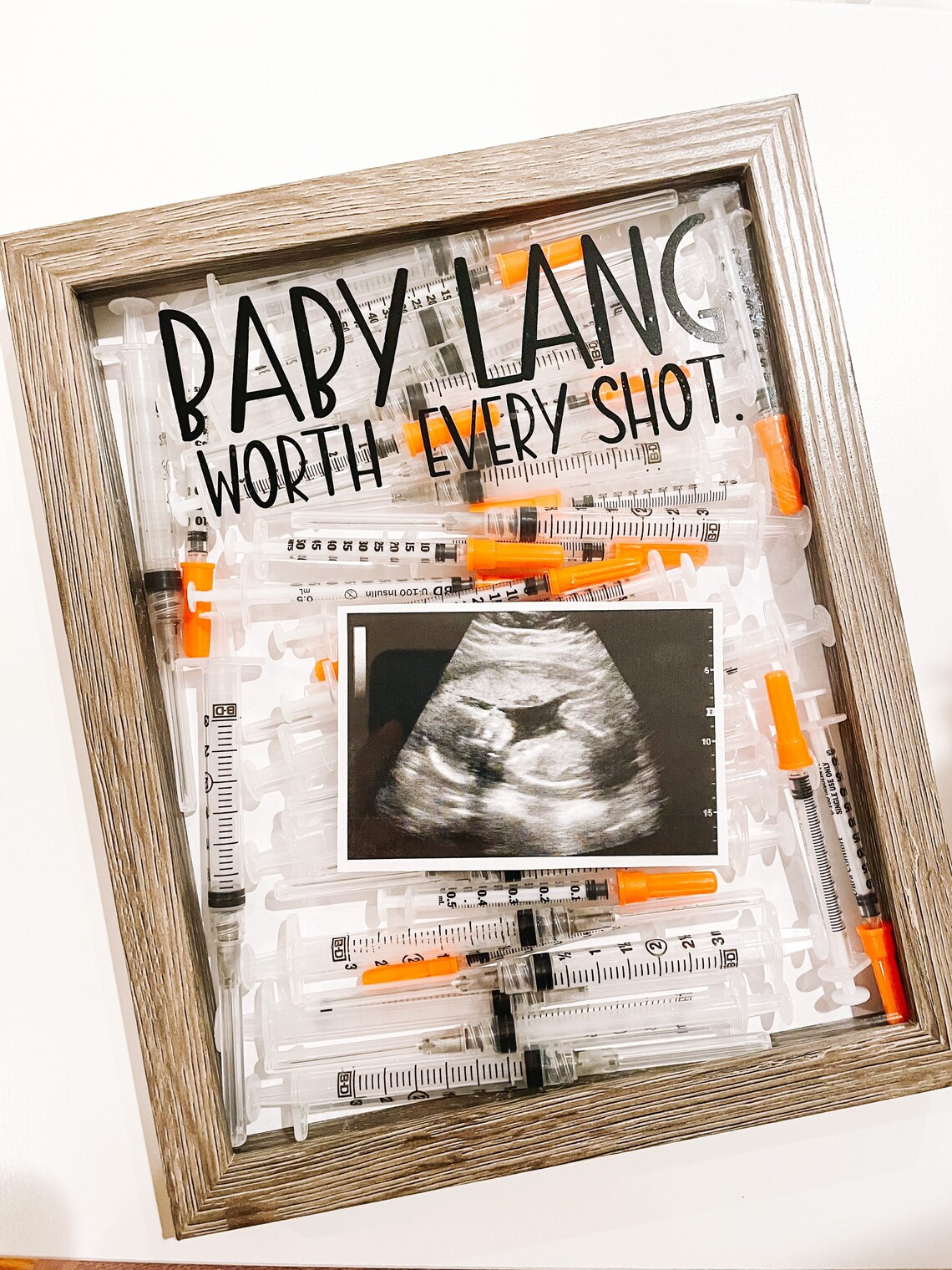 Infertility shadow box IVF box IUI box infertility journey Etsy