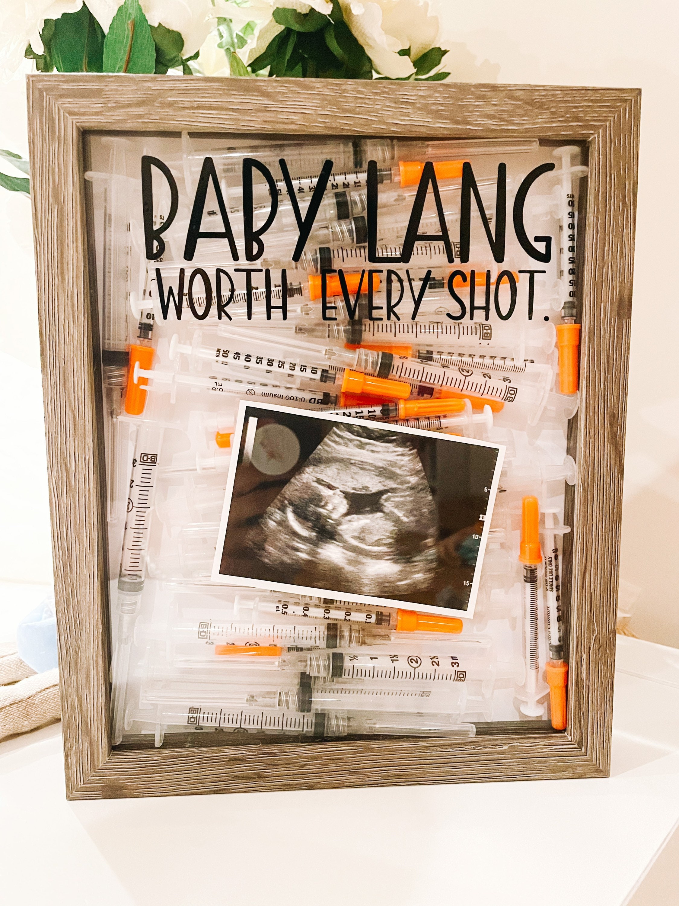 Infertility Shadow Box IVF Box IUI Box Infertility Journey Etsy