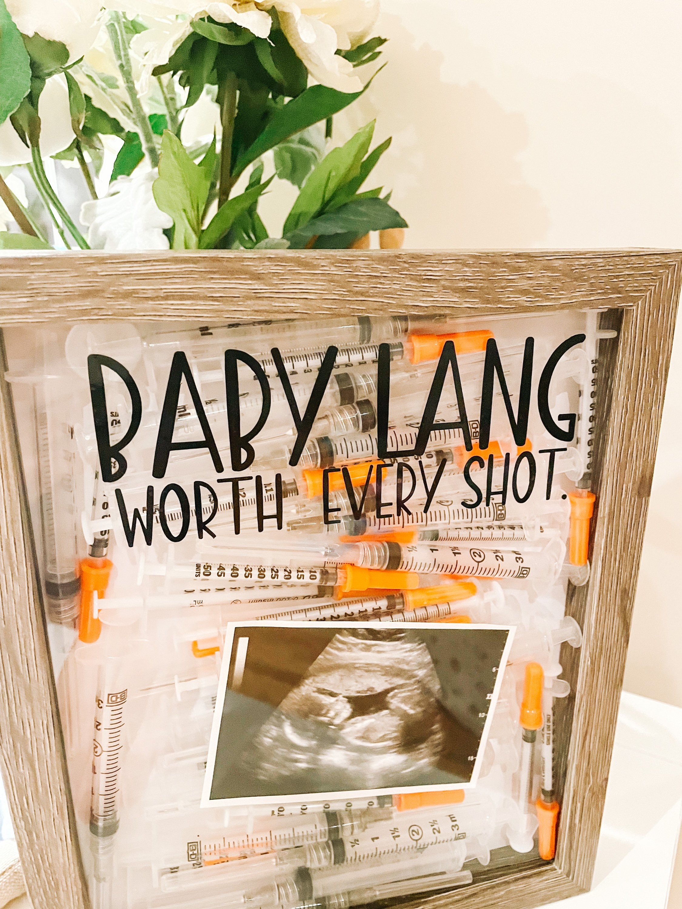 Infertility shadow box IVF box IUI box infertility journey Etsy