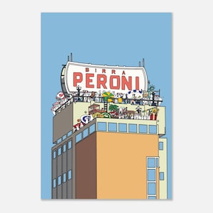 Poster birra Peroni a Bari Stampa fotografica
