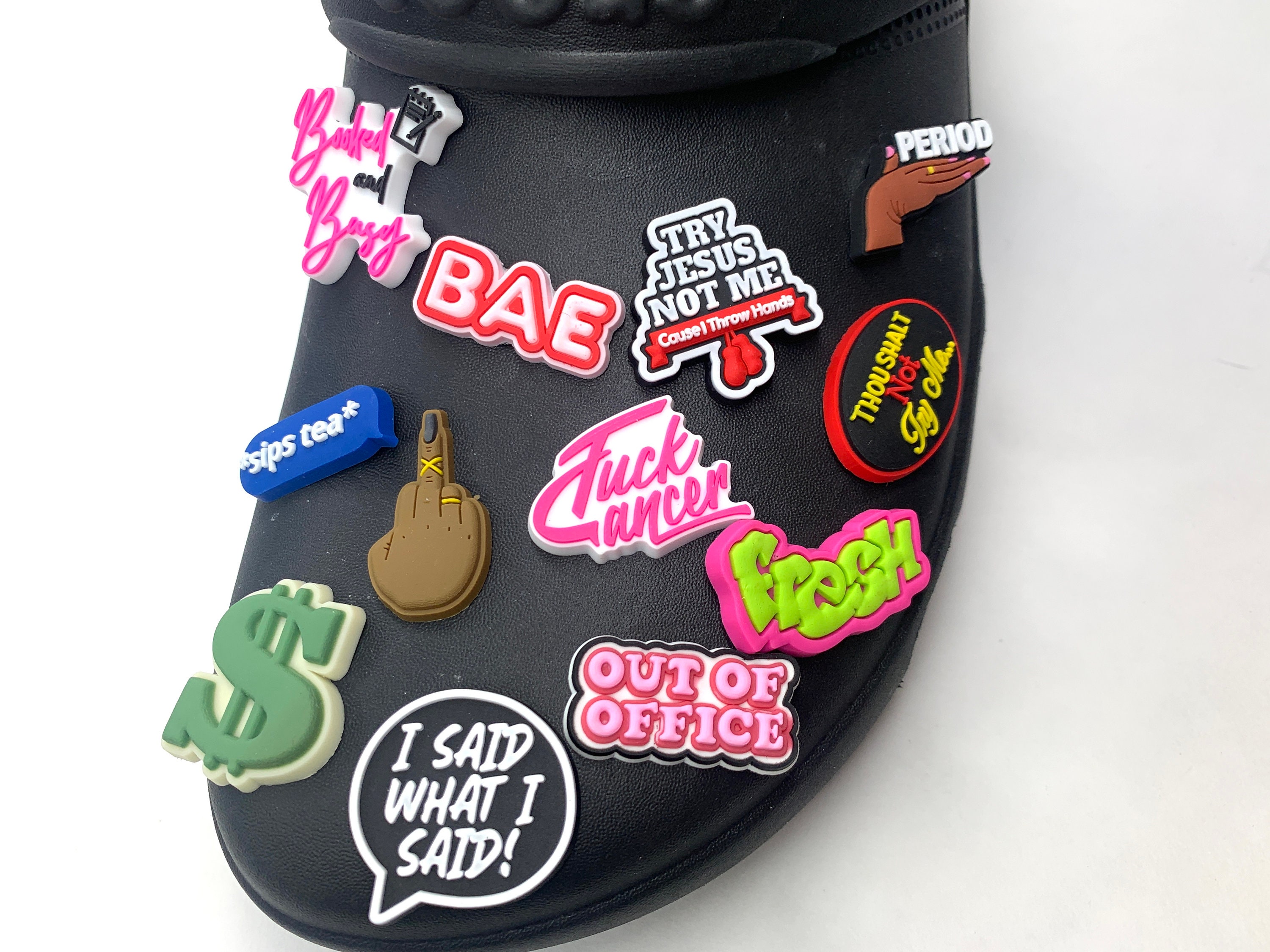 money sign croc charm