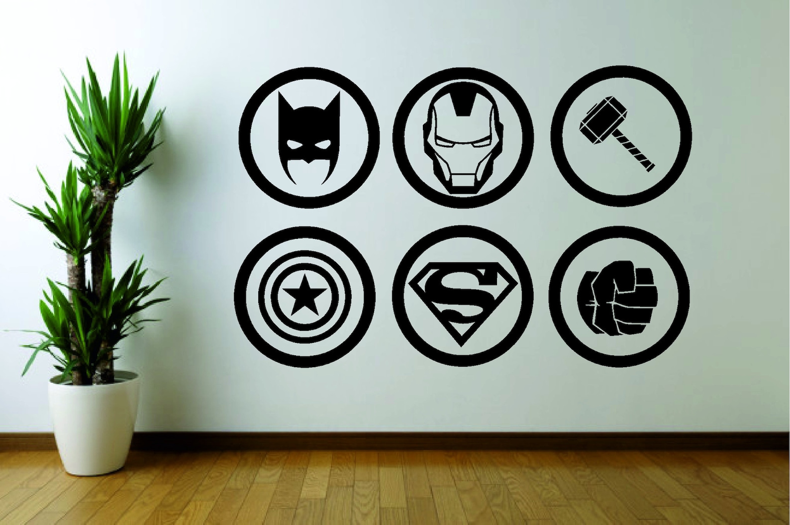 Marvels Avengers dc Super Heroes Wall Sticker Art Decal Decor Etsy