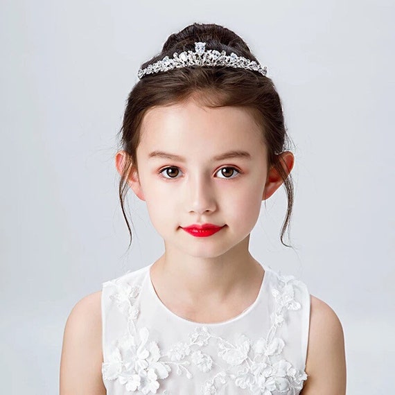 Girls Wedding Crown Kids Birthday Crown Flower Girl Tiara - Etsy Girls Wedding Crown Kids Birthday Crown Flower Girl Tiara - Etsy