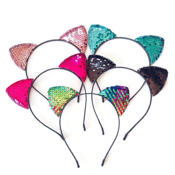Cat Ear Headband Etsy