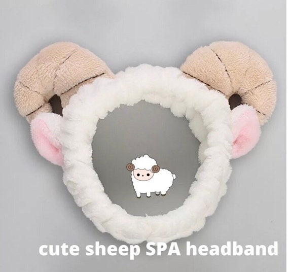 Spa Headband, Sheep Ear Headband, Makeup Headband, Soft Fash Wash