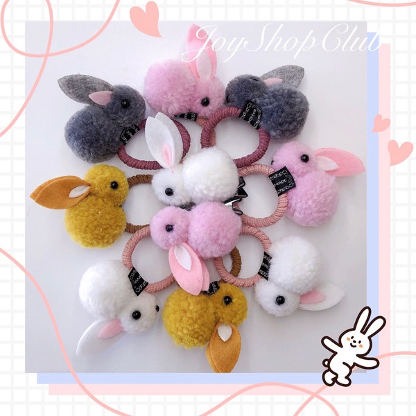 Bunny Ear Headband, Easter Hair Clip for Girls, Bunny Hair Tie, Animal Ear Hairband, Rabbit Ear, Cute Kids Bunny Costume Cosplay, White Pink