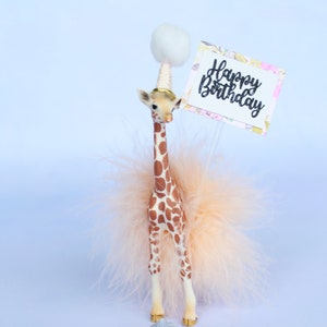 Cake topper animal- Cake decoration- topper-birthday cake topper- first birthday- animal cake topper- birthday- gift- animal- giraffe topper