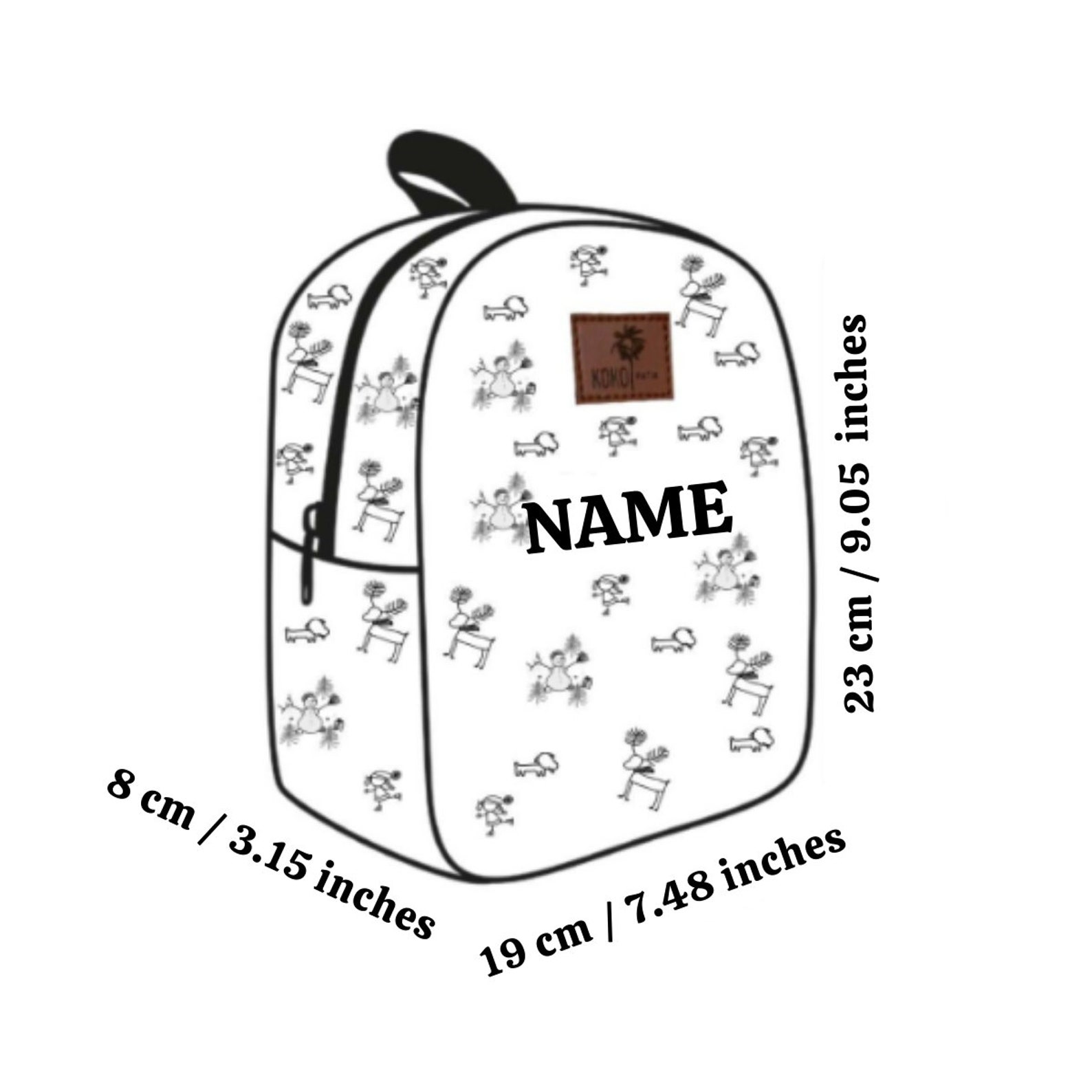 Kids Backpack Personalized Cotton Helicopter Backpack for Etsy