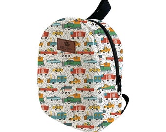 Personalized Cars Backpack, Cars Kids Backpack, Toddlers Backpacks, Small Backpack, Toddlers Gift,  Anniversary Gift,  Preschool Backpack