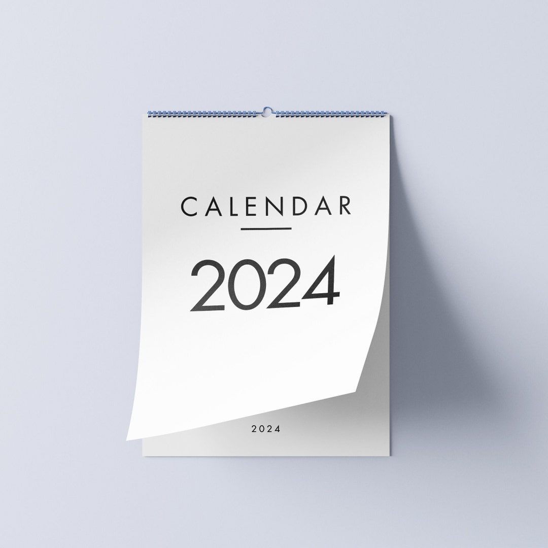 Calendar, 2024 Minimalist Calendar, Monthly Calendar, Travel Minimalist