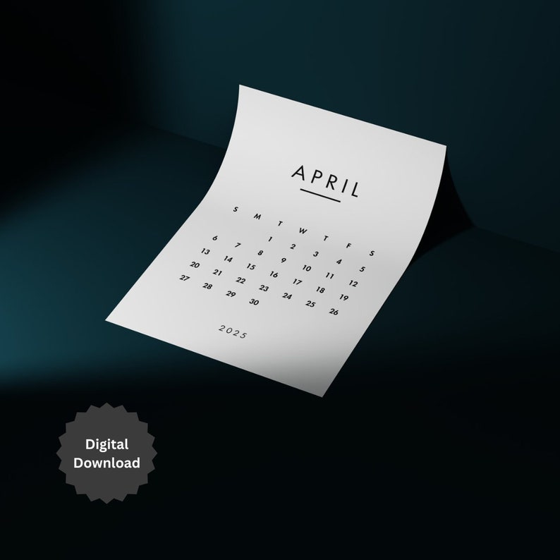 Calendar, 2025 Minimalist Calendar, Monthly Calendar, Travel Minimalist ...