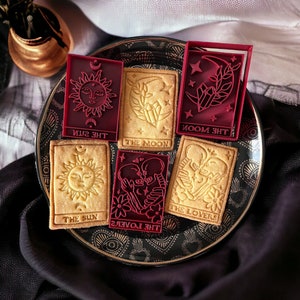 Emporte-pièces Cartes Tarot (The Moon - The Sun - The Lovers)