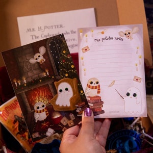 Bloc-notes + Carte illustrée Mr Ghost Harry Potter