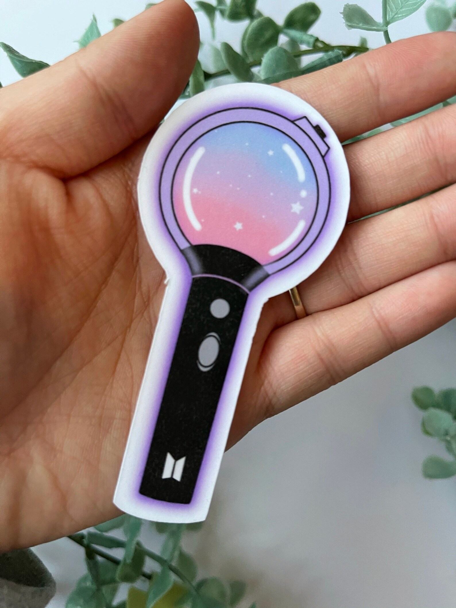 BTS Purple Light Stick Sticker BTS Sticker Army Sticker Etsy