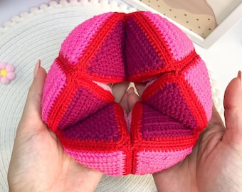Fidget spinner Crochet sensory toy ADHD Stress relief toy Custom educational toy Flexagon baby toy