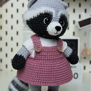 Amigurumi Сrochet pattern Raccoon 2in1 boy and girl ,Cute Animal Pattern English PDF image 6