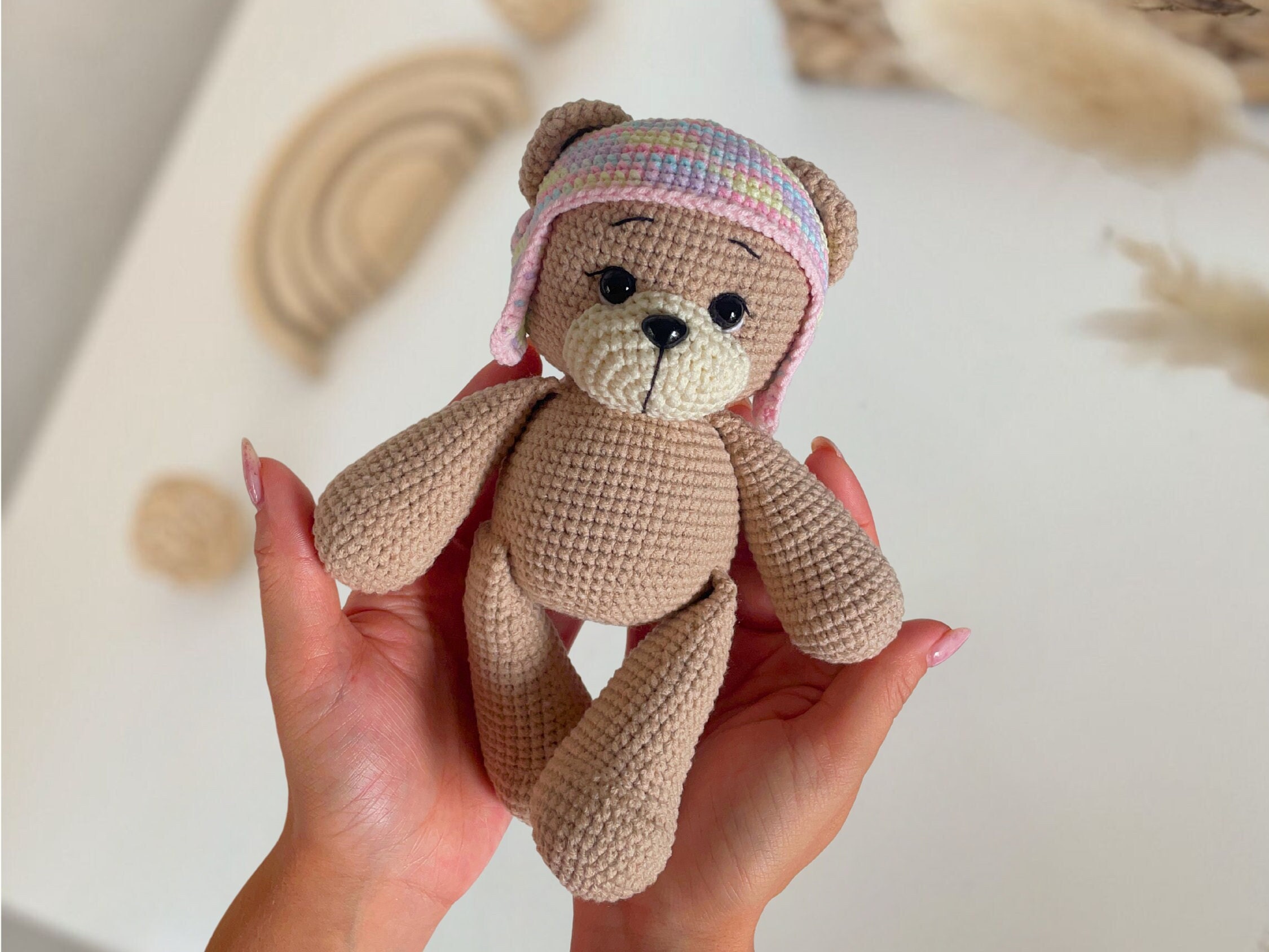 Teddy Bear in Cranial Helmet Doc Band Gift for Baby Girl or Boy