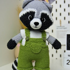 Amigurumi Сrochet pattern Raccoon 2in1 boy and girl ,Cute Animal Pattern English PDF image 7