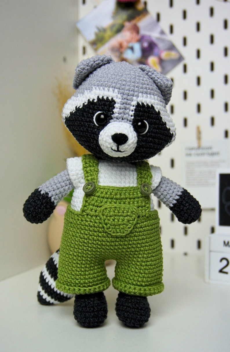 Amigurumi Сrochet pattern Raccoon 2in1 boy and girl ,Cute Animal Pattern English PDF image 7