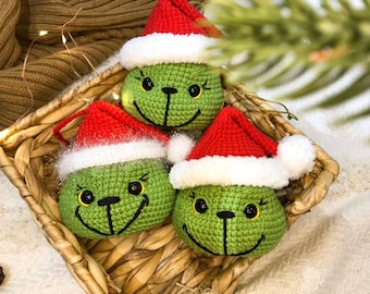 Grinch ornaments Christmas decorations Craft Сool stuff Holiday decor for  kids
