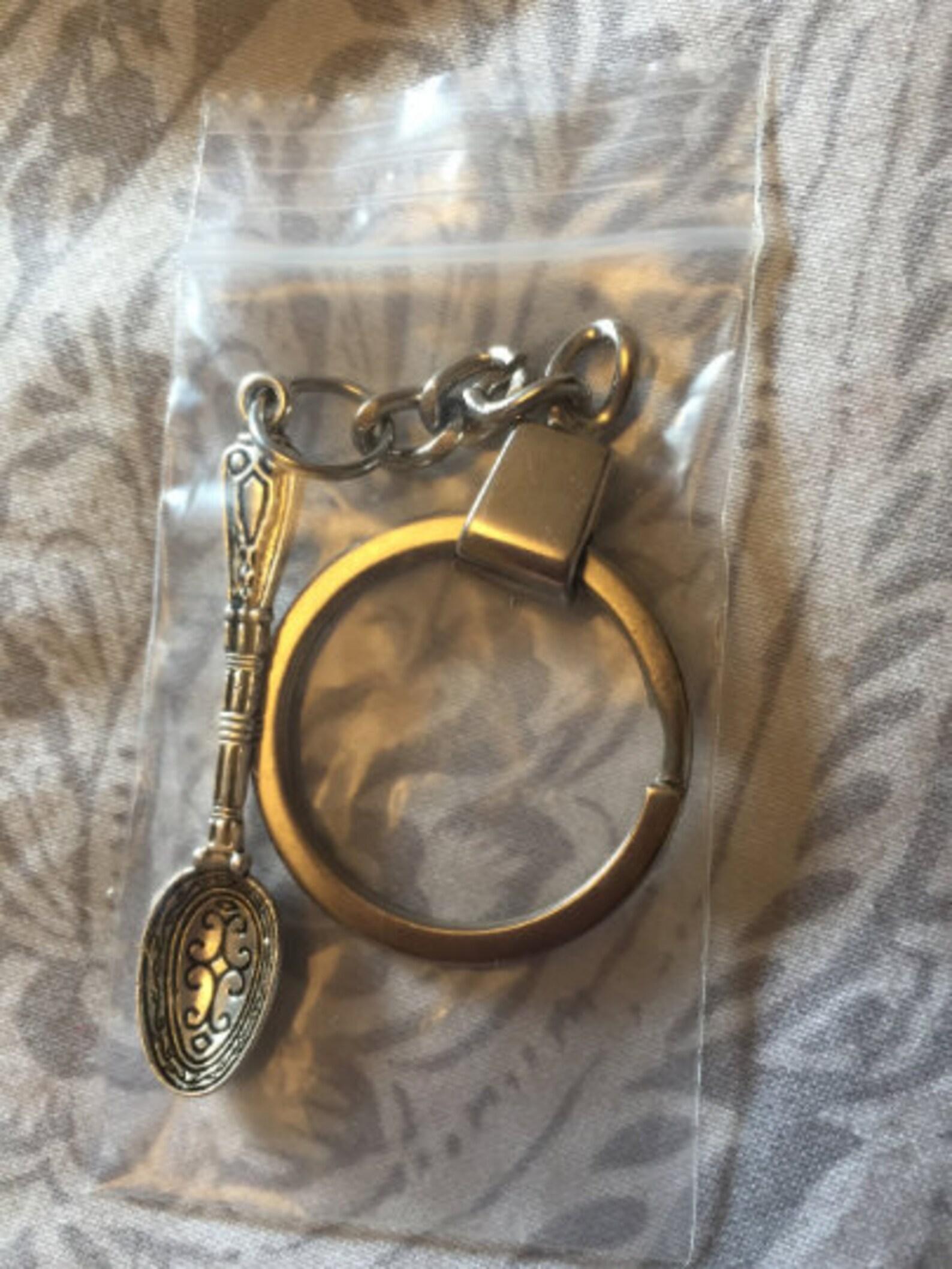 Antique Silver Colour Miniature Spoon Key Ring Spoon Etsy UK