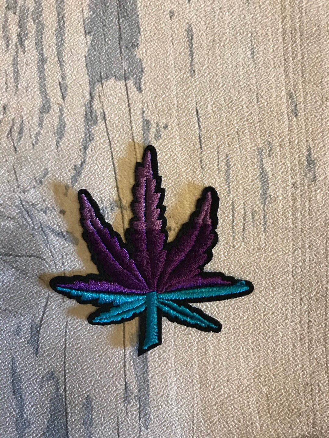 Cannabis Weed Iron on Patch Leaf Embroidered Applique Sew Etsy