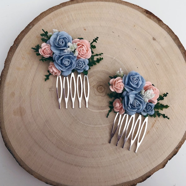 Small Flower hair comb, small bridal hair comb, bridesmaid hair comb