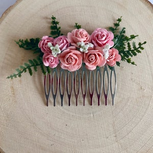 Flower hair comb /  bridal bridesmaid floral hair comb / wedding hair piece /
