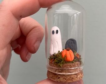 Pet Ghost in a jar  / Adopt a ghost / Halloween autumn gift /