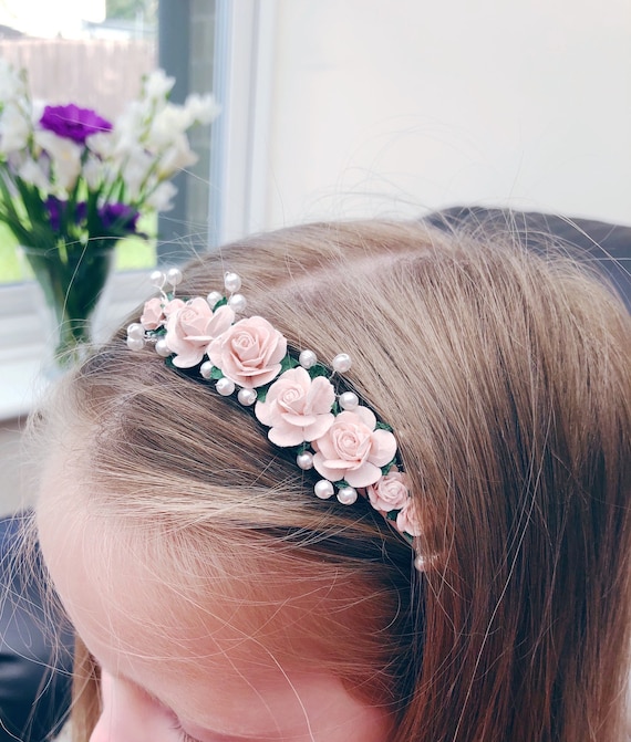 Blush beaded headband Twine and Love | Blush Beaded Knot Headband | Handcrafted  main image 4