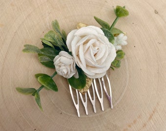 Peigne à cheveux à petites fleurs, peigne à cheveux de mariée, peigne à cheveux de demoiselle d'honneur