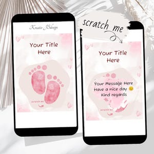 Annonce de grossesse, invitation baby shower révélation du sexe, fille-garçon, invitation baby shower, baby shower, carte à gratter garçon ou fille
