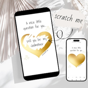 Vuoi essere la mia madrina? Regalo per sponsorizzazione – Sorpresa personalizzata, richiesta di sponsorizzazione, idea regalo per la madrina