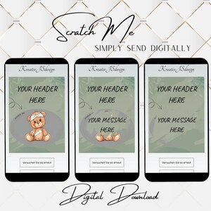 Get well soon digital scratch card, get well soon card to scratch, gift card, scratch card digital download, health