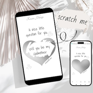 Veux-tu être ma marraine ? Cadeau pour parrainage – Surprise personnalisée, demande de parrainage, idée cadeau pour la marraine